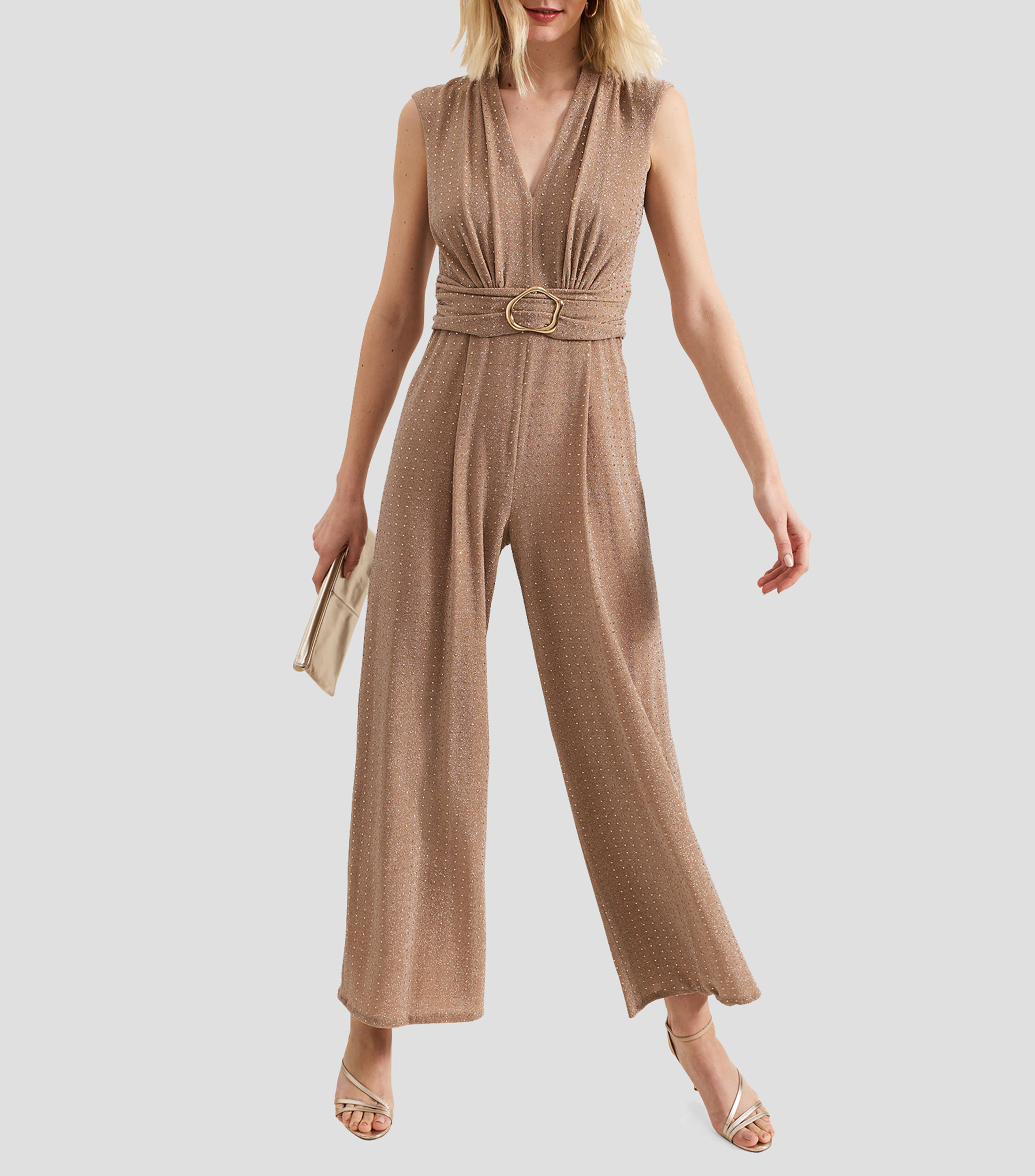 Jumpsuit de corte recto Mujer